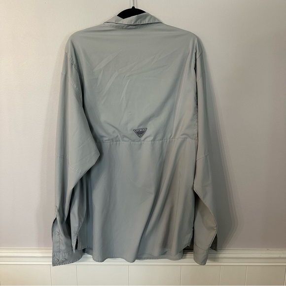 Columbia Men’s Tamiami Long Sleeve Gray Button Up Front Fishing Shirt Sz XL GUC - Picture 8 of 8